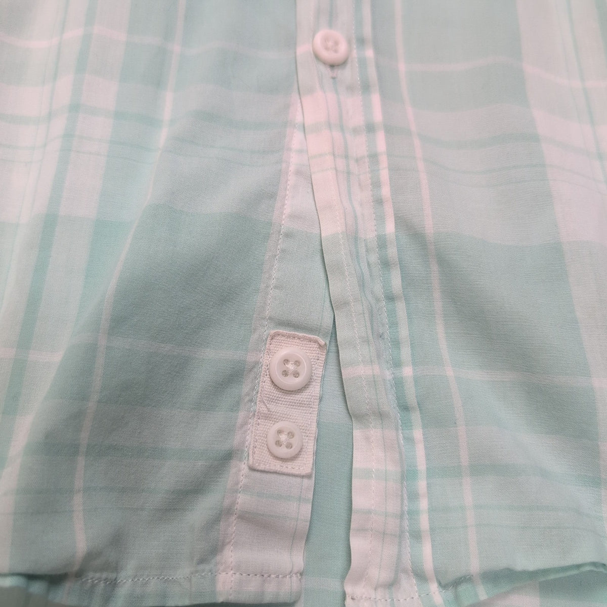 Chemise Lacoste Vintage 43 L Carreaux Vert Pastel Manches Longues Modulables
