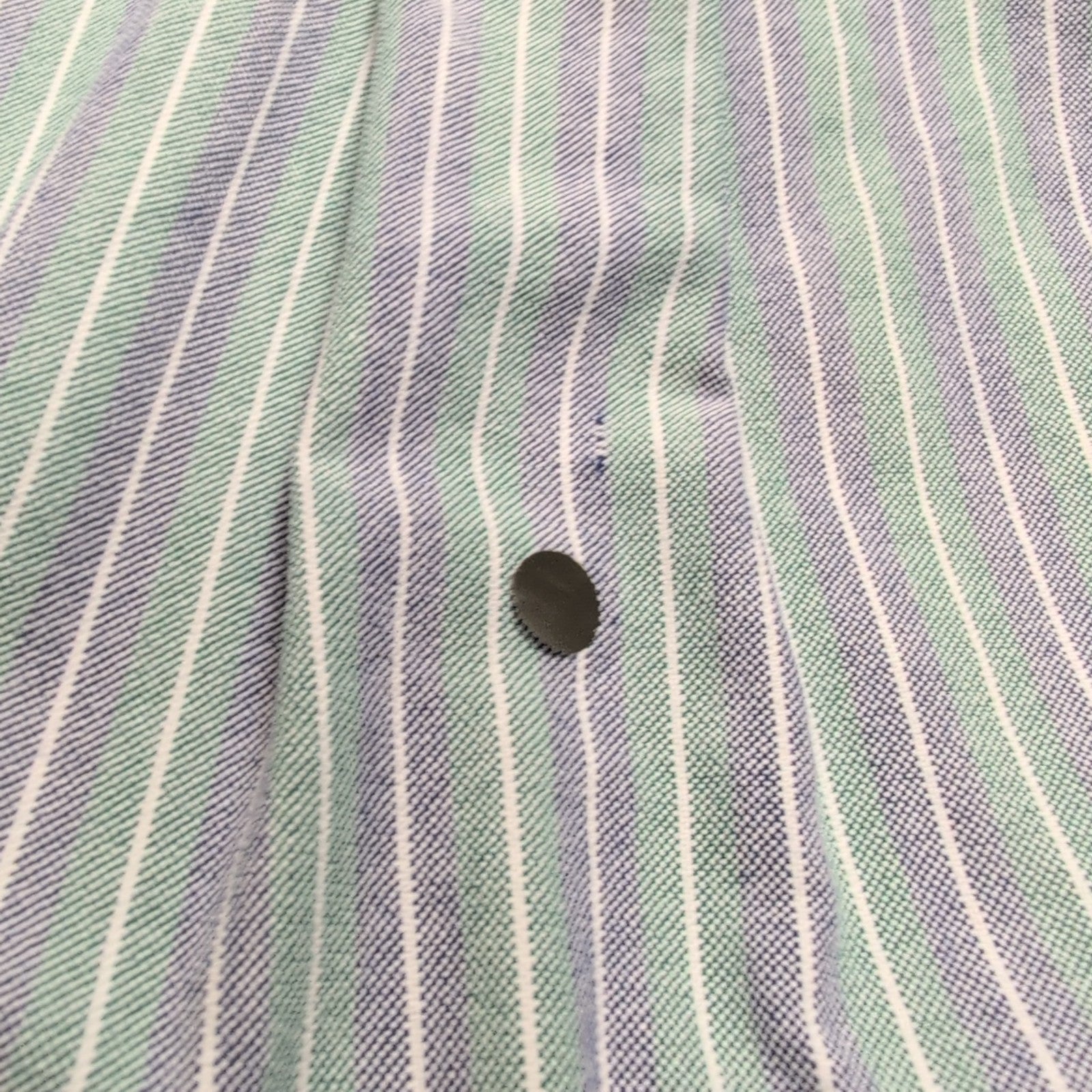 Chemise Ralph Lauren Yarmouth M/L Oxford Rayures Bleu Vert Button Down Shirt