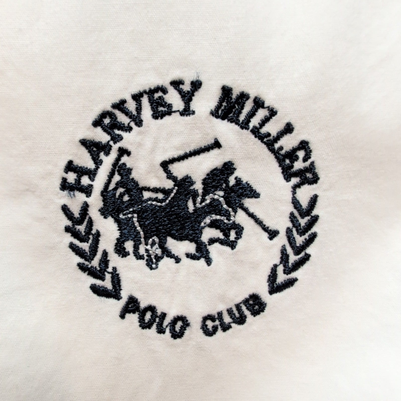 Chemise Harvey Miller Polo Club blanche manches courtes 100% coton XXL
