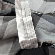 Chemise Ecko Unltd XL carreaux gris noir blanc poche manches longues