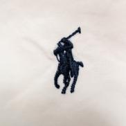 Chemise Ralph Lauren Classic Fit XL Blanc Uni Logo Bleu Marine manches longues