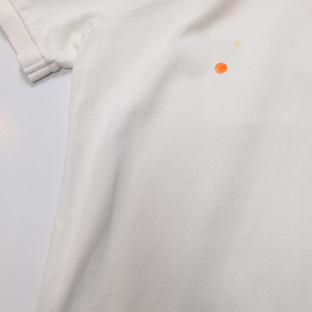 Polo Ralph Lauren Homme S Blanc Logo Fluo Polo Manches Courtes Custom Fit
