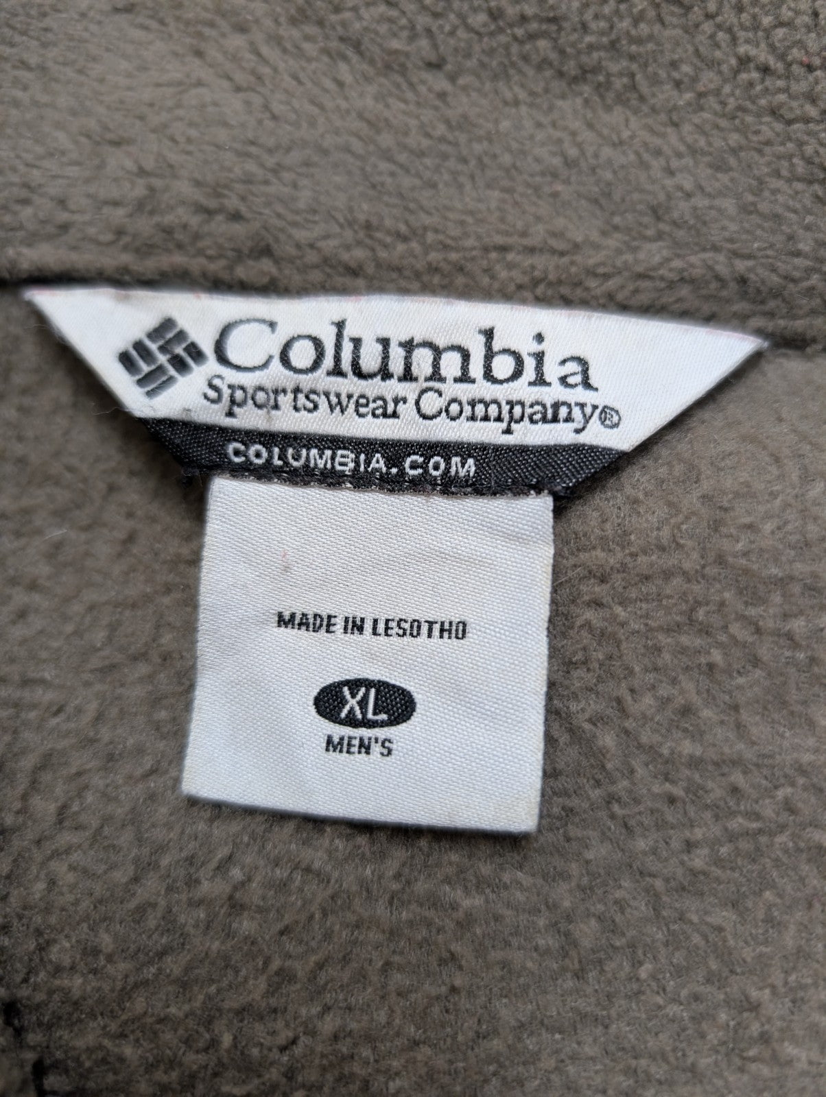 Veste Polaire Columbia Épaisse Kaki Homme Outdoor - Taille XL