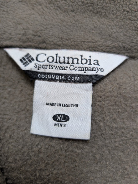 Veste Polaire Columbia Épaisse Kaki Homme Outdoor - Taille XL