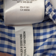Chemise Polo Ralph Lauren Shirt M Seersucker Carreaux Manches Courtes Button Dow