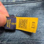 Chemise Polo Ralph Lauren 2XB 2XLT Jean Bleu QR Code Logo Marron