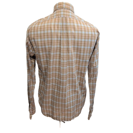 Chemise Ralph Lauren Blaire Vintage M Marron Clair Carreaux Coton Léger