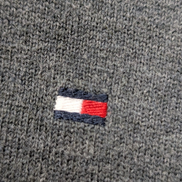 Pull Tommy Hilfiger Gris Chiné - Mélange Soie & Coton - Taille M