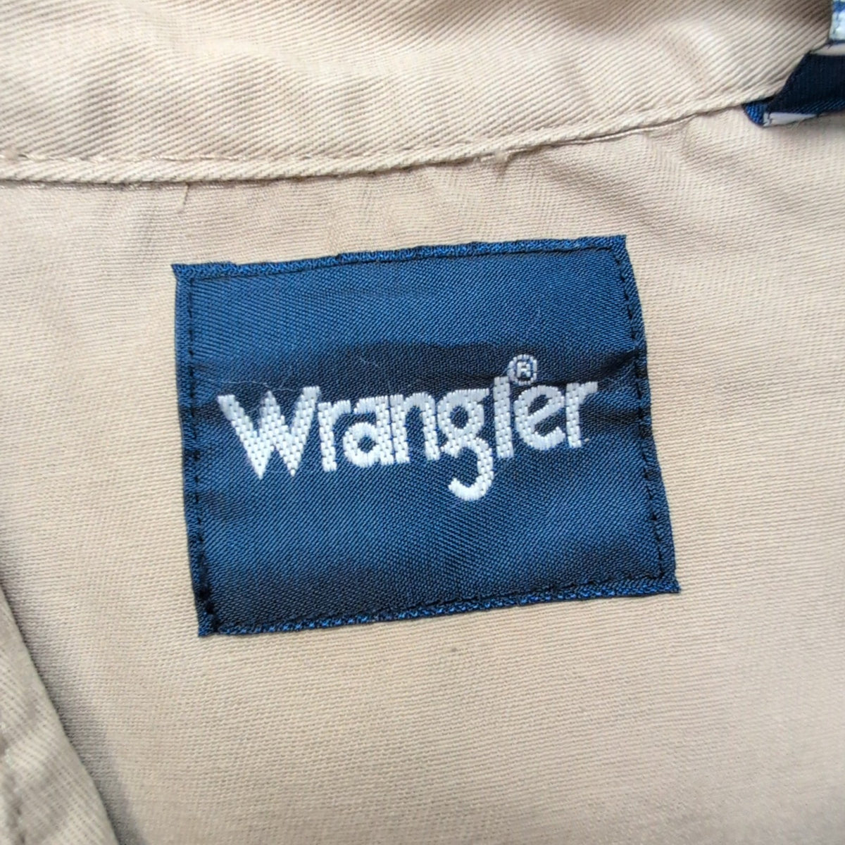 Chemise Western Wrangler Coton Manches Longues Pression Taille XL