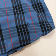 Chemise L.L. BEAN Flanelle Vintage Carreaux Bleu Noir Manches Longues Taille XL