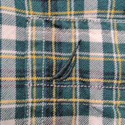 Chemise Nautica L Vert Foncé Carreaux Coton Logo Brodé Poche Manches Longues