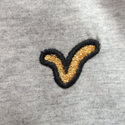 T-shirt VOI Jeans Co Gris Taille M Neuf Étiquette Logo Brodé Coton Viscose