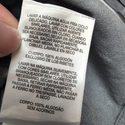Chemise Columbia L Gris Uni 100% Coton Poche Stylo Minimaliste manches longues