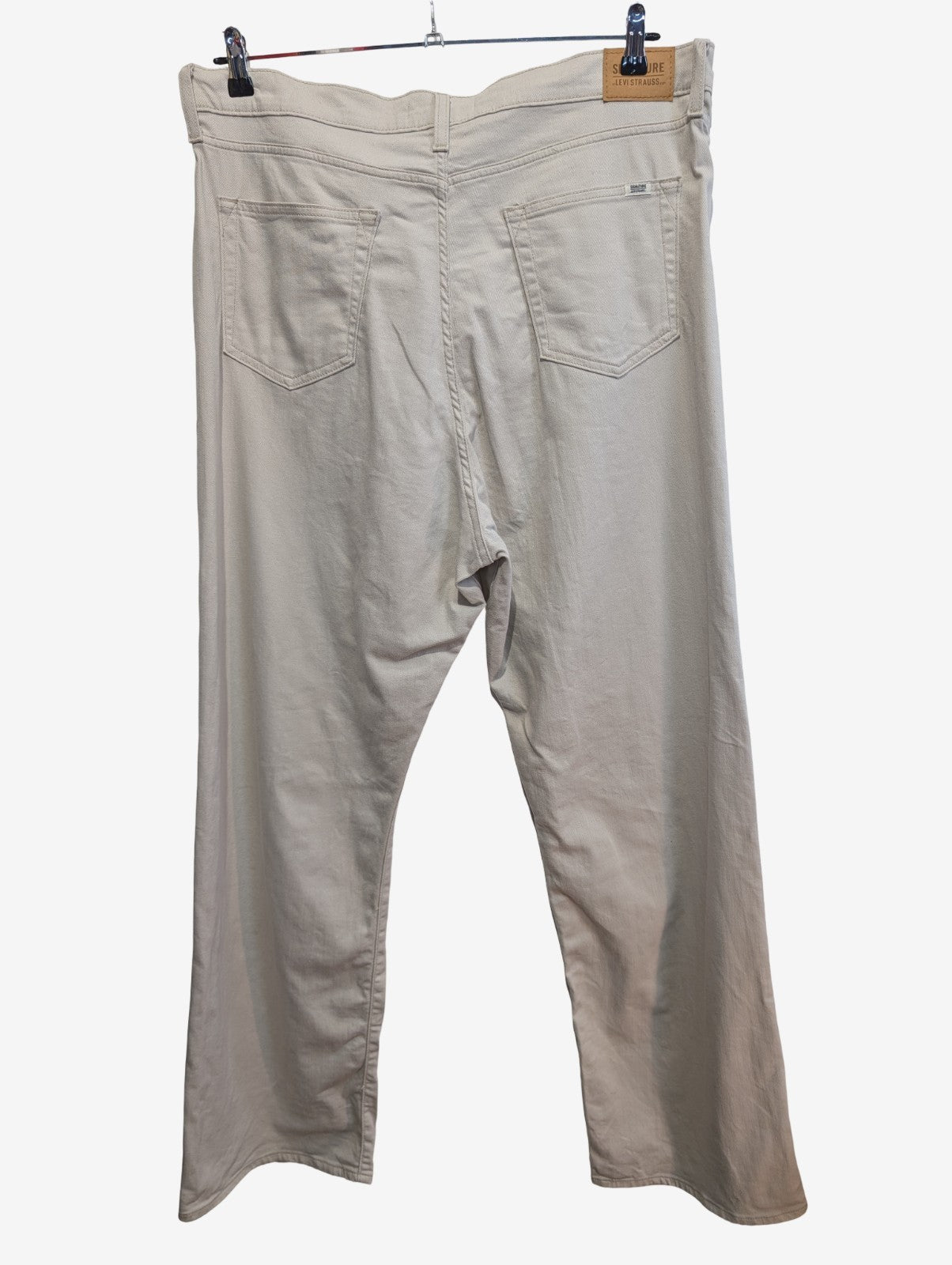 Jean Levi's Signature Héritage High Rise Loose Straight Stretch Blanc Cassé T48