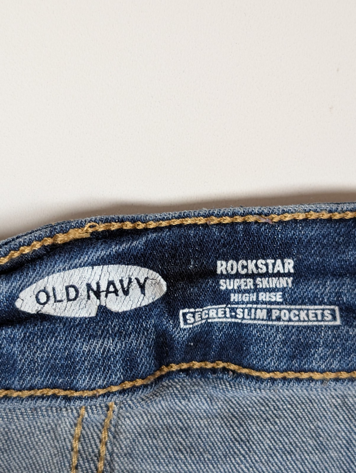 JEAN Fille OLD NAVY Taille 12/13 ans (Regular) Skinny Fit Super Stretch Troué