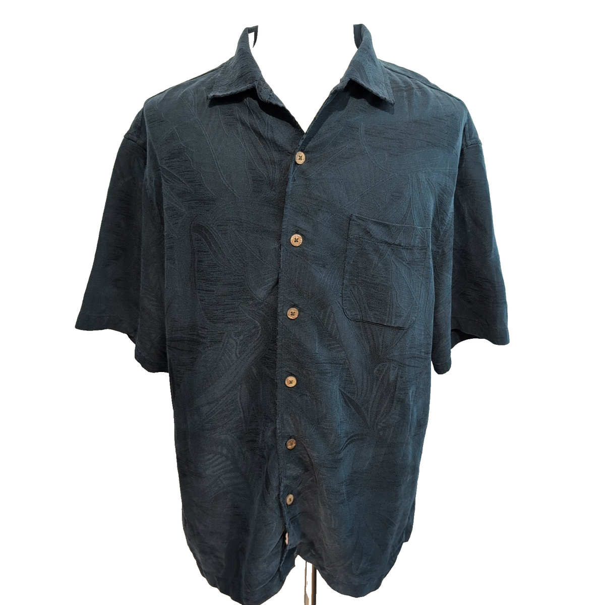 Chemise Hawaïenne Caribbean Modal Polyester Vert Feuillage XL