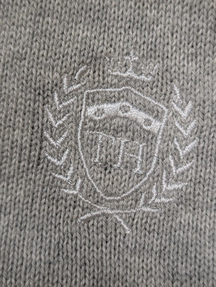 Gilet Zippé Tommy Hilfiger Femme Gris avec Écusson Brodé - Taille 2XL