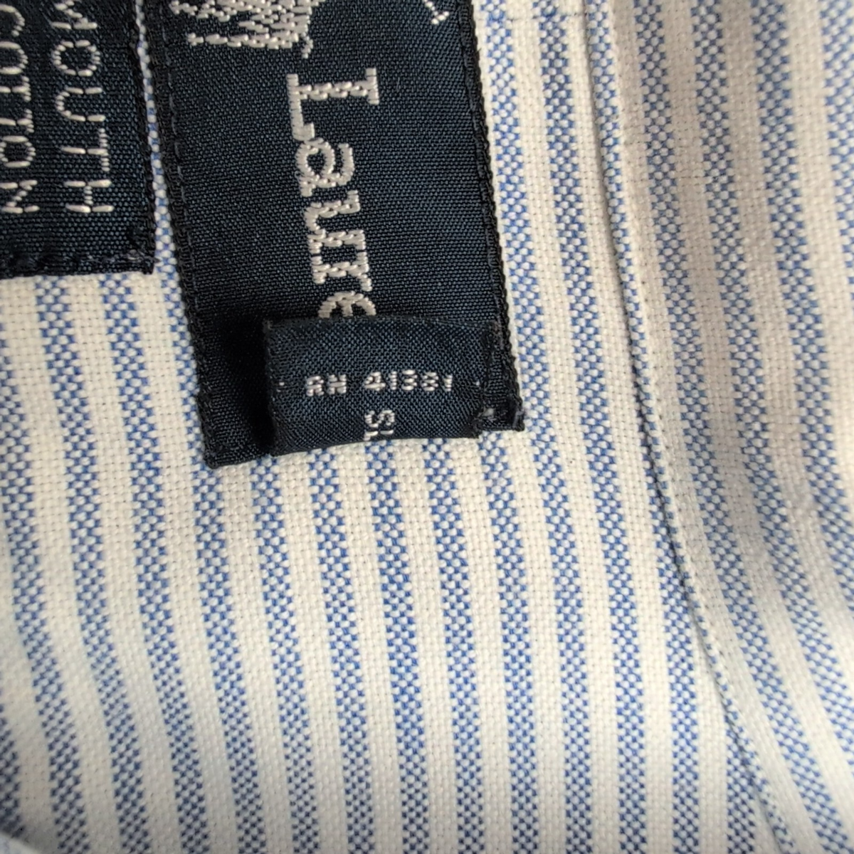 Chemise Ralph Lauren Yarmouth XL Rayures Bleu Oxford Button Down Shirt