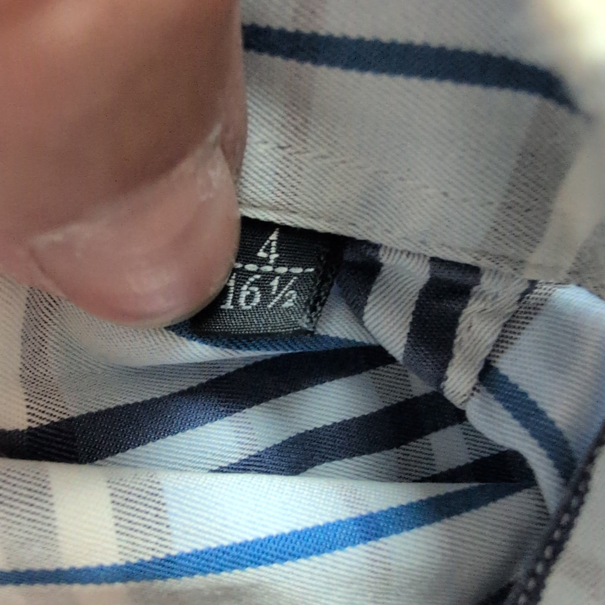 Chemise BURBERRY 100% Coton Bleu Carreaux L XL Logo Brodé Poche Boutonnée