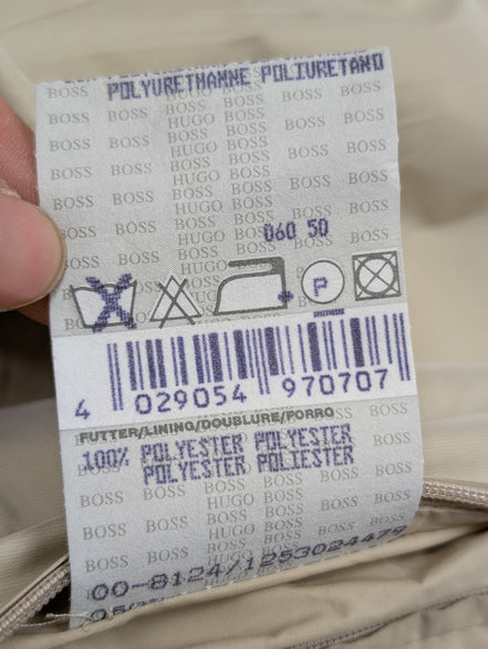 Manteau Hugo Boss Homme M Veste Imper Coton Crème Classique Trench 48