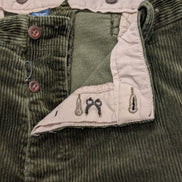 Pantalon Velours côtelé Polo Ralph Lauren W42 L30 Vert Bouteille Vintage