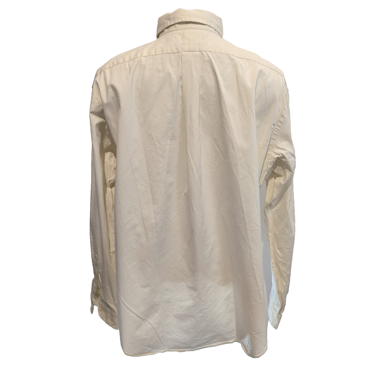 Chemise Ralph Lauren XL Blanc Cassé Classic Fit Logo Brodé Manches Longues