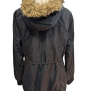 Veste Longue femme LEVI'S Noire Doublée Sherpa Fourrure - Taille XL