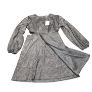 Robe Emilie.K Diane M Champagne Brillante Manches Longues Soirée NEA