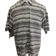 CHEMISE COLUMBIA Manches Courtes L MOTIF PALMIERS Hawaii Tropical Vintage |234S