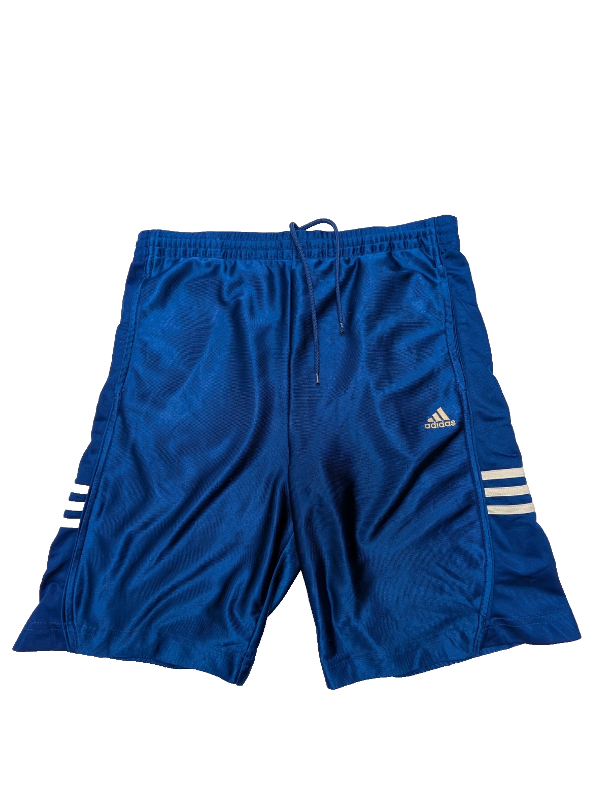 Short Sport Adidas Vintage Bleu Brillant Satiné Taille 14-16 ans