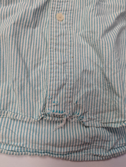 Chemise CHAPS verte menthe à rayures avec poche et logo brodé taille XL #253msch