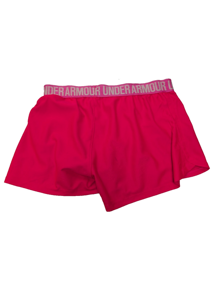Short de sport Under Armour HeatGear Rose Fluo - Femme Taille S