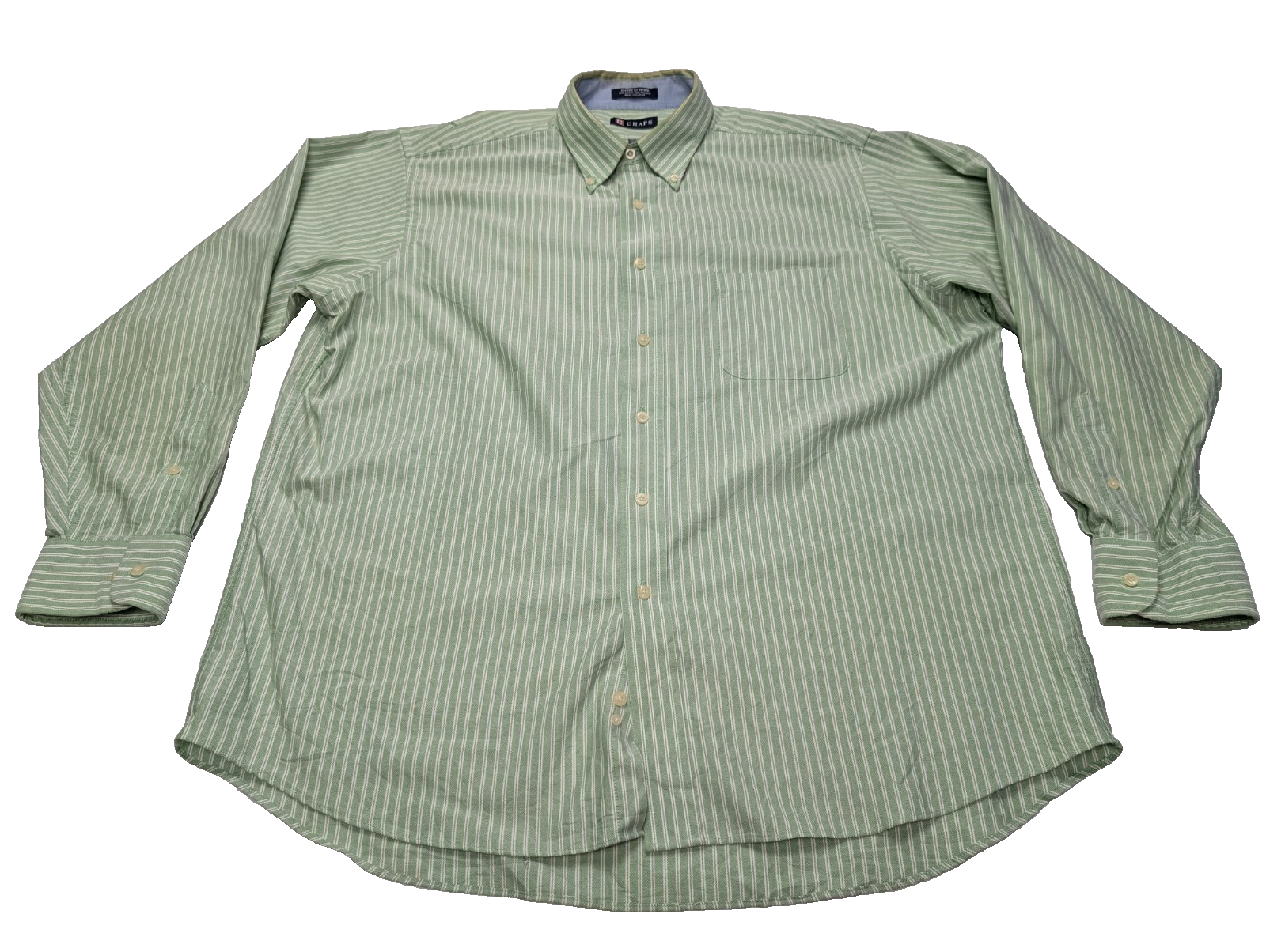 Chemise Chaps verte à rayures taille XXL #234msch