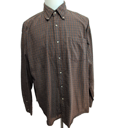Chemise Wrangler River Coton XL Carreaux Marron et Noir