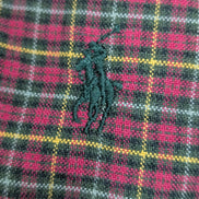 Chemise Ralph Lauren Bordeaux à Carreaux Manches Longues - Taille S