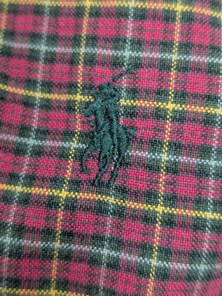 Chemise Ralph Lauren Bordeaux à Carreaux Manches Longues - Taille S