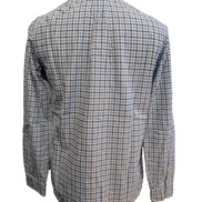 Ralph Lauren Chemise Homme S Bleu Blanc Gingham Manches Longues Logo Bleu Marine