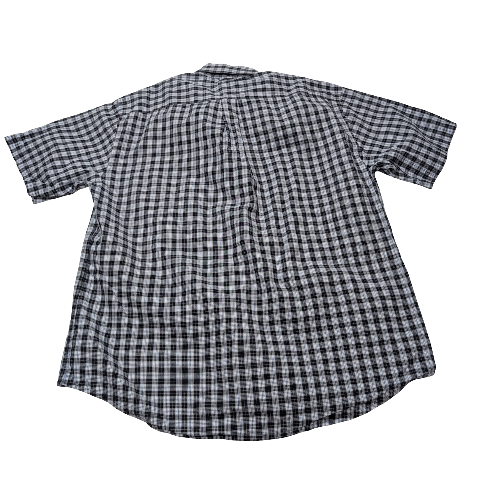 Chemise manches courtes Tommy Hilfiger bleue à carreaux taille L homme 1 poche
