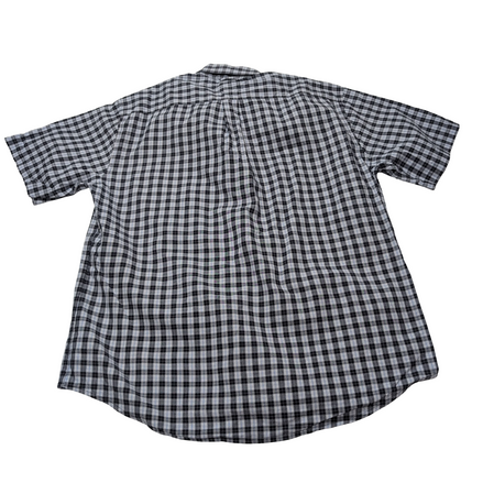 Chemise manches courtes Tommy Hilfiger bleue à carreaux taille L homme 1 poche