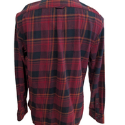 EDDIE BAUER Flanelle Rouge Noir M TBE Classique 100% Coton | 326S