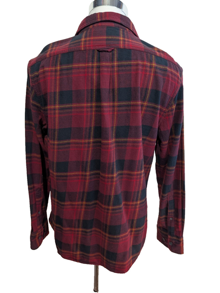 EDDIE BAUER Flanelle Rouge Noir M TBE Classique 100% Coton | 326S