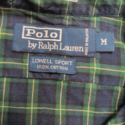 Chemise Polo Ralph Lauren Lowell Sport M Carreaux Logo Rouge manches longues