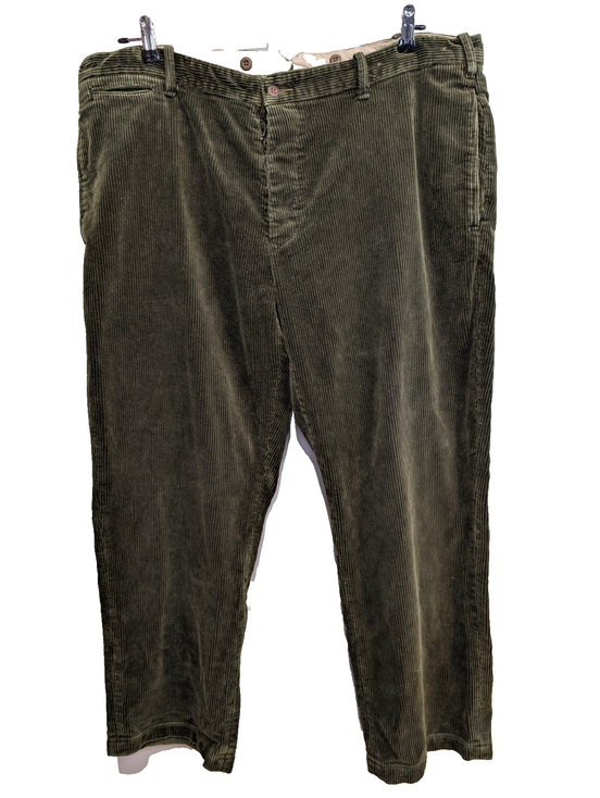 Pantalon Velours côtelé Polo Ralph Lauren W42 L30 Vert Bouteille Vintage