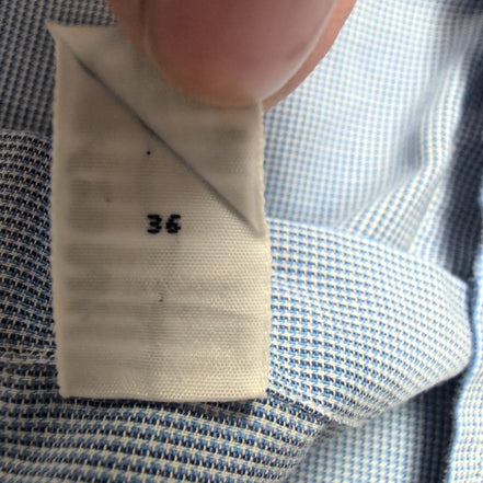 Chemise Ralph Lauren Yarmouth XL Bleu Microcarreaux Manches Courtes