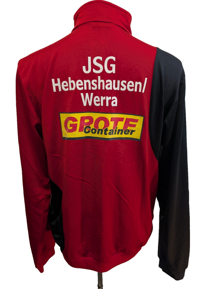 Veste de survêtement Adidas Rouge Taille L (Taille grand - Mesures réelles)