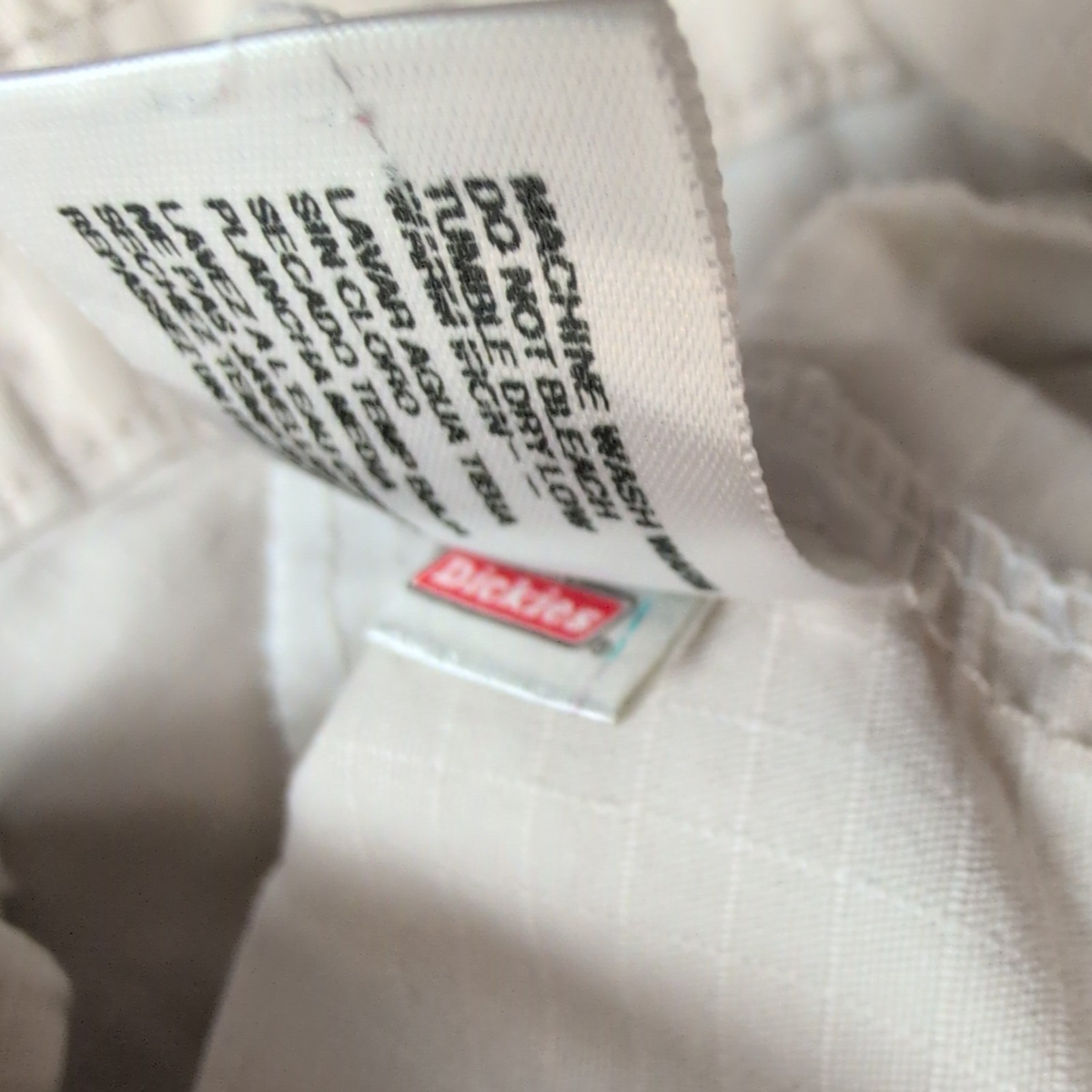 Short Dickies Workwear Crème Homme W32 Ripstop Coupe Droite Très Bon État