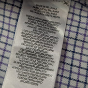 Chemise Ralph Lauren violet petits carreaux logo marine taille M / L #2558