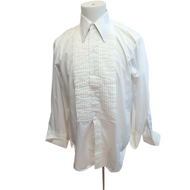 Arrow Chemise Smoking Blanche Made in USA Poignets Mousquetaires Homme M L