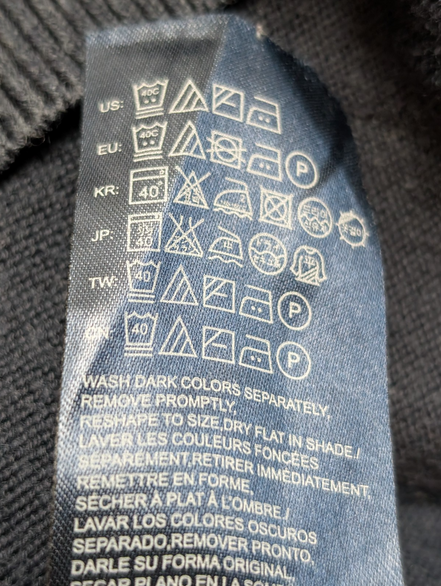 Pull Tommy Hilfiger - Col V - Bleu Marine - Premium Cotton - Taille M