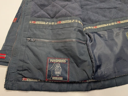 Manteau Imperméable Geographical Norway Bleu Marine Taille S (12 ans) Parka 🧥